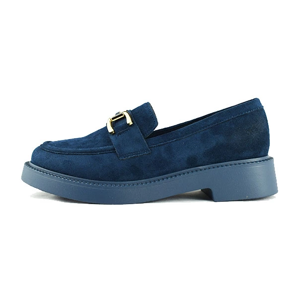  Derbies a platforme pour femme 7516-2 bleu chaussure homme cuir maroc 